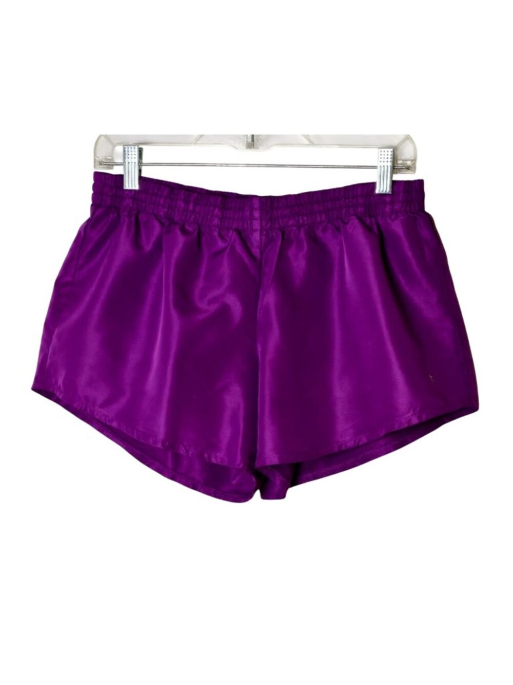 Danskin Women M Athletic Shorts Purple Sporty Elastic Lightweight Activewear